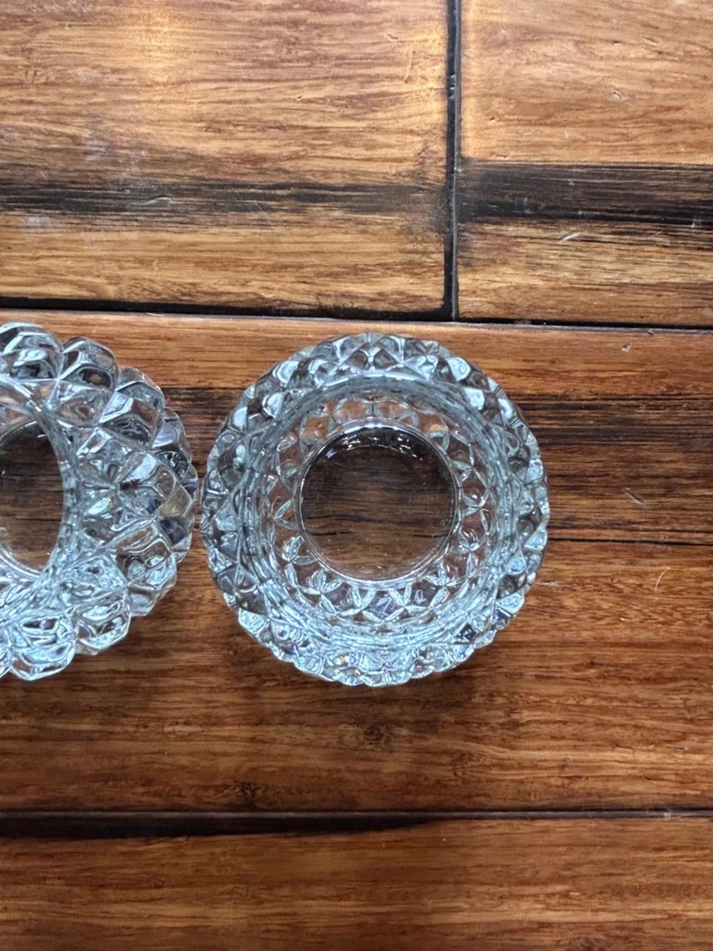 PartyLite Rockport Pair glass votive holders. Set of 2. Excellent condition. - Picture 4 of 6